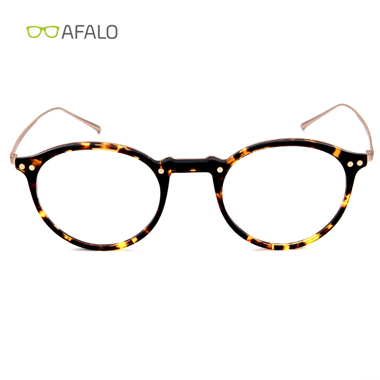 Round acetate eyewear glasses frame