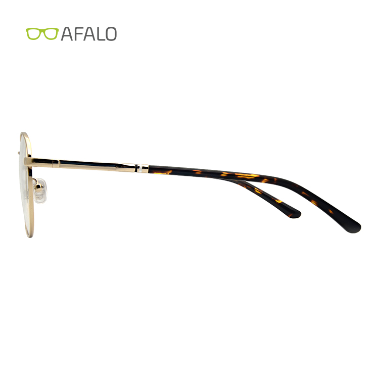 Stainless steel round shape optical eyeglasses frames