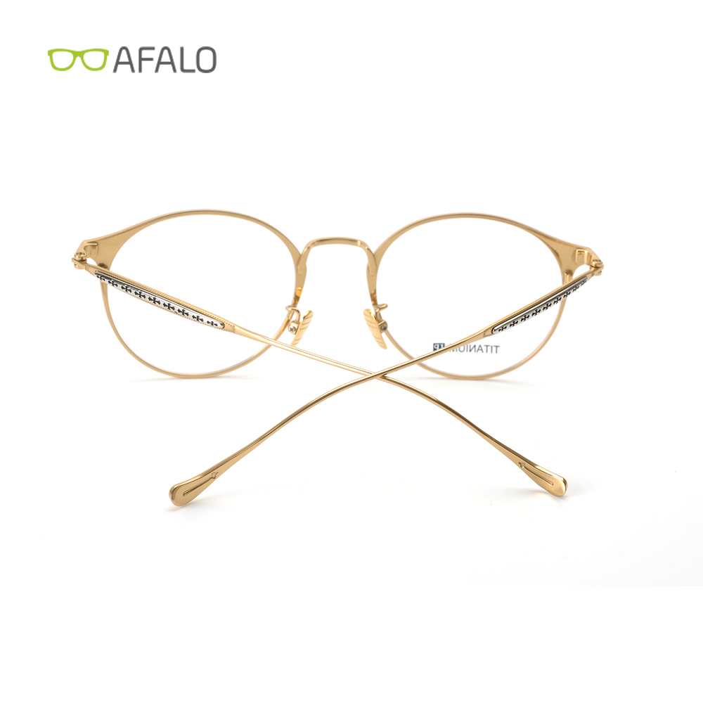 Titanium blue light blocking glasses frame