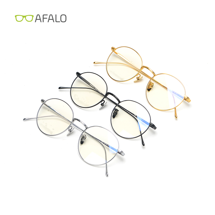 High End Round Shape Titanium Optical Glasses Frame