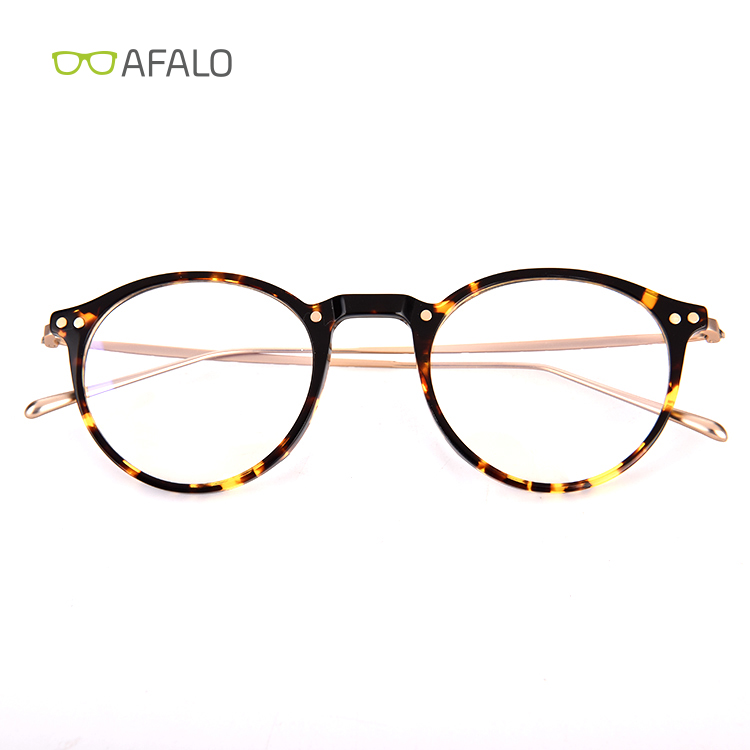 Round acetate eyewear glasses frame