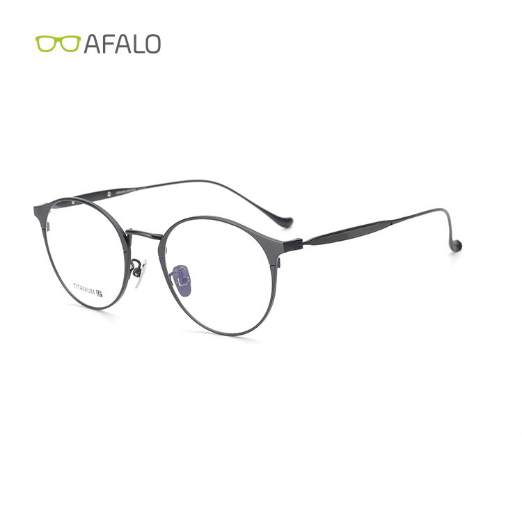 Titanium blue light blocking glasses frame