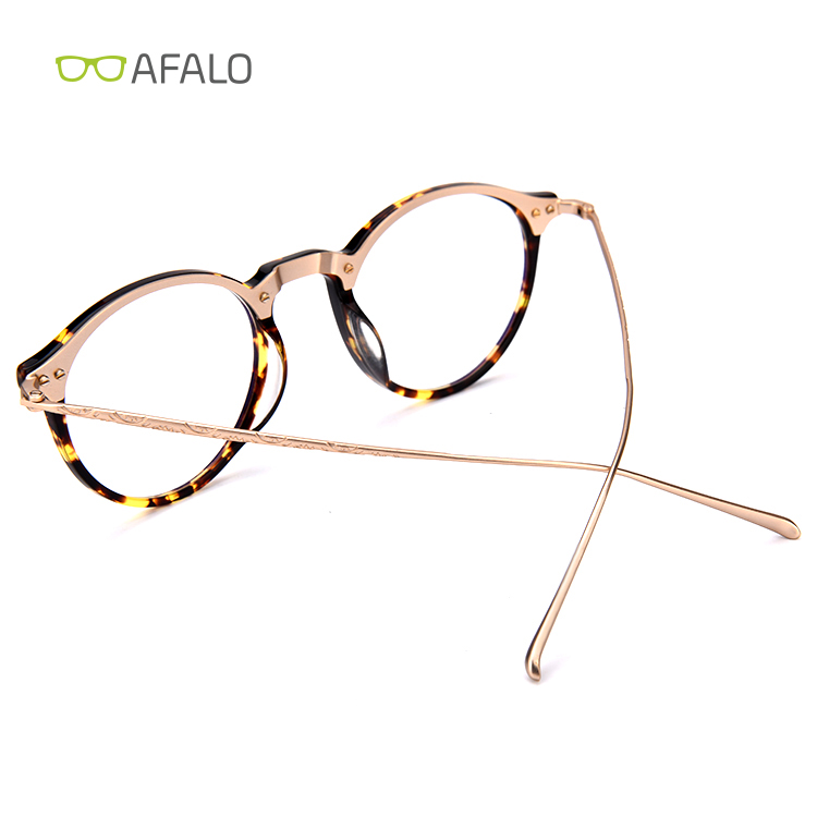 Round acetate eyewear glasses frame