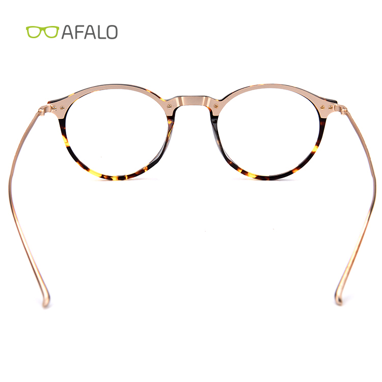 Round acetate eyewear glasses frame