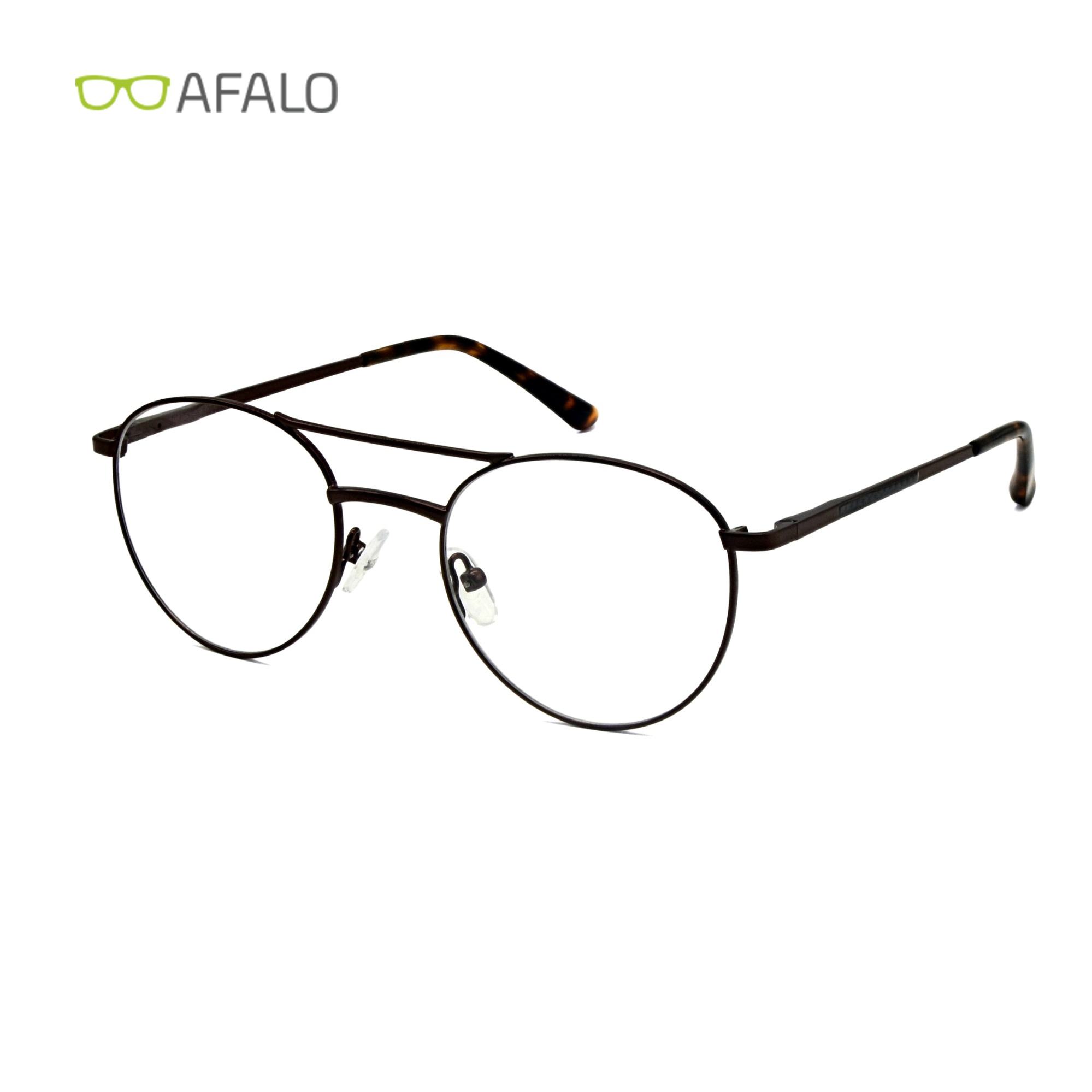 Stainless steel double bridge optical eyeglasses frames
