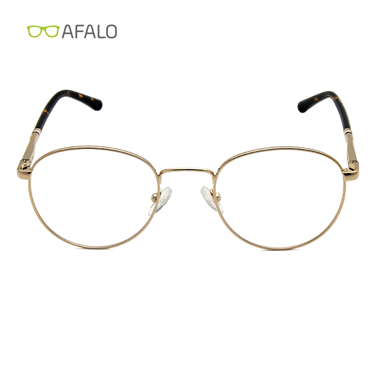 Stainless steel round shape optical eyeglasses frames