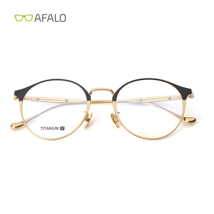 Titanium blue light blocking glasses frame