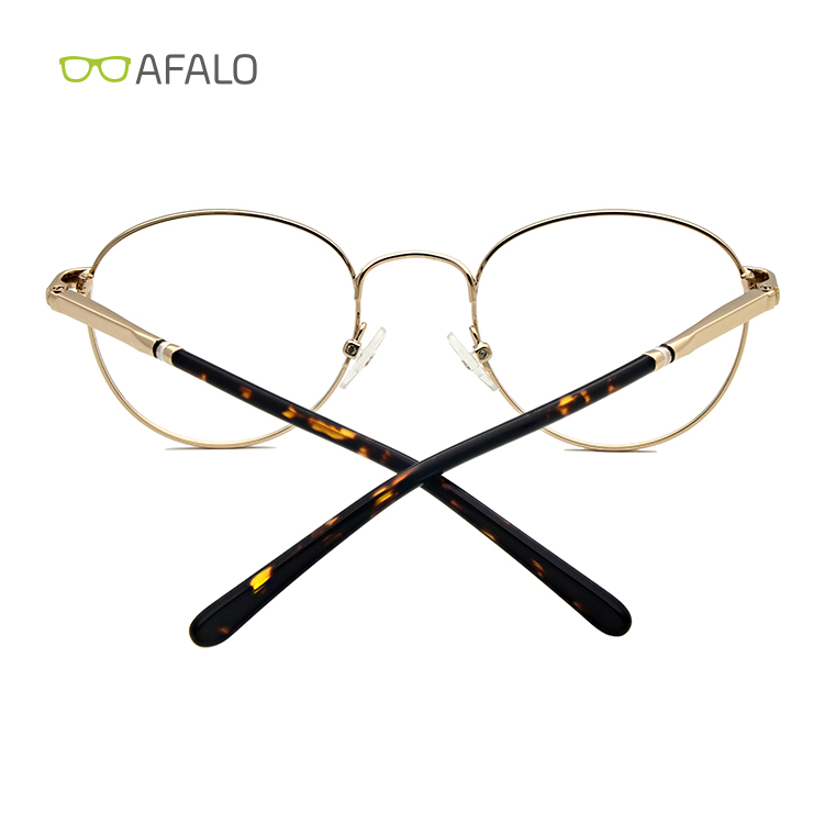 Stainless steel round shape optical eyeglasses frames