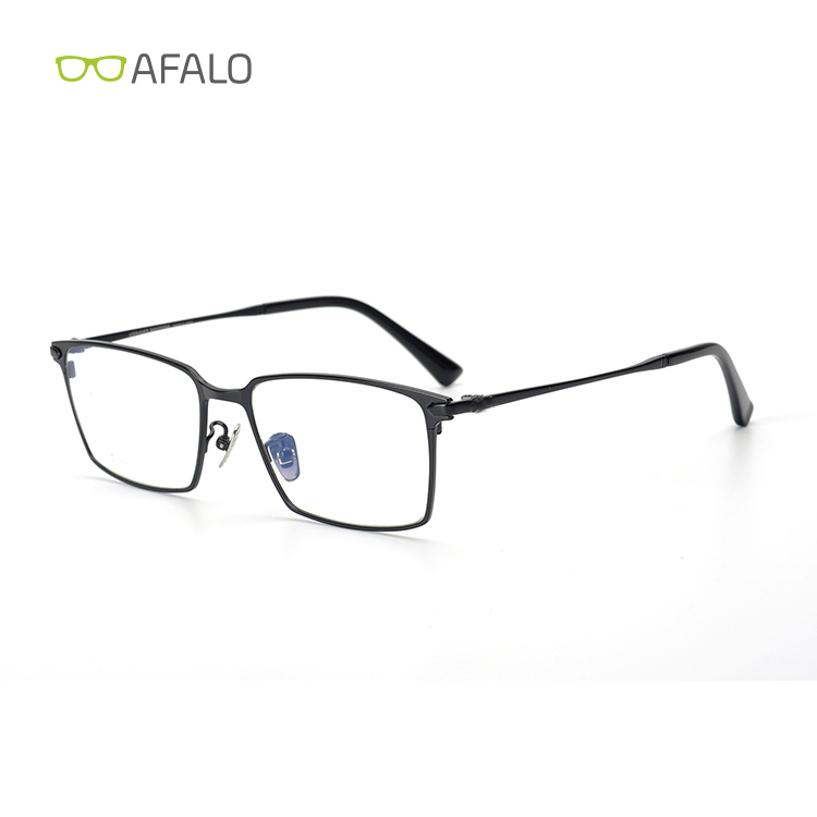 Square Shape Titanium Eyeglasses Frames For Men